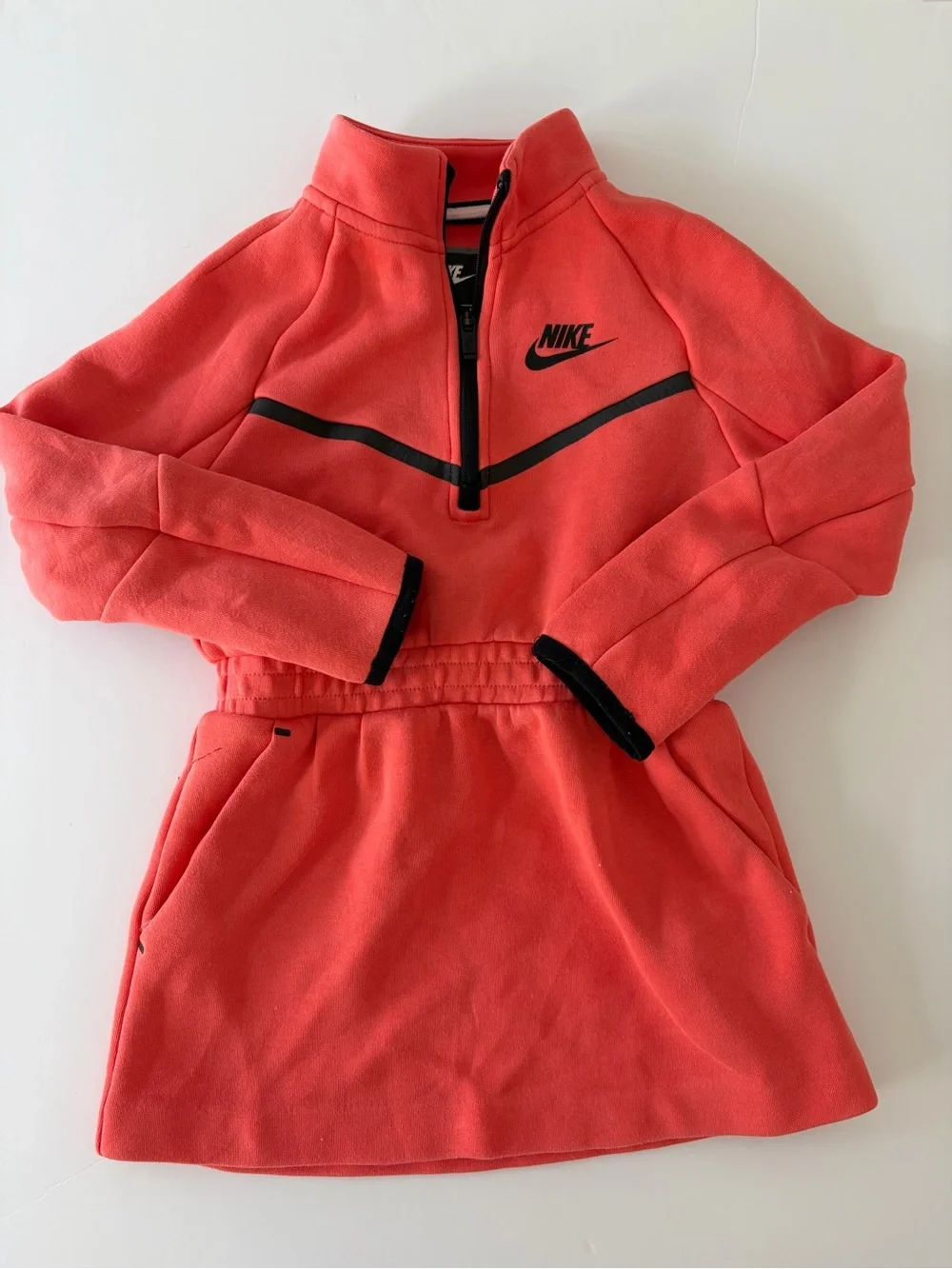 Kids Nike Tech Coral Fleece Dress Size Medium 6 Girls Long Sleeve *read*